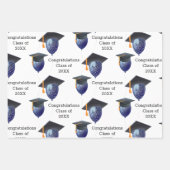 Abschluss mit Foto und Jahr Geschenkpapier Set (Vorderseite)