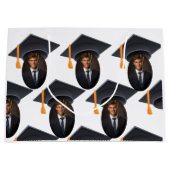 Abschluss mit Foto und Jahr Große Geschenktüte (Vorderseite)