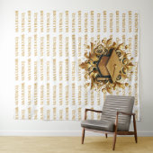 Abschluss mit glühendem Gold-Glitzer: Schritt und  Wandteppich (Beispiel (Horizontal))