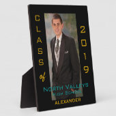 Abschluss mit Jahr und Schulname Fotoplatte (Seite)