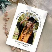 Abschluss mit mehreren Fotos Ankündigung