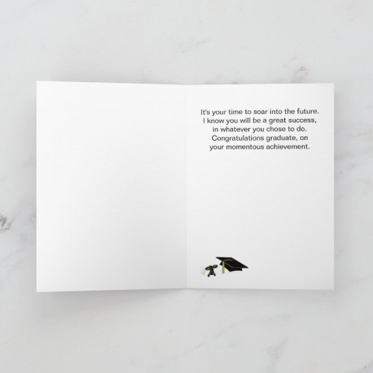 Abschluss mit Mortarboard-Cap Karte (Innenseite)