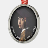 Abschluss mit Perlenohrring Ornament Aus Metall (Links)