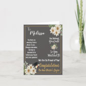 Abschluss mit personalisiertem Master-Abschluss Karte (Vorderseite)