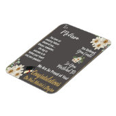 Abschluss mit personalisiertem Master-Abschluss Magnet (Linke Seite)