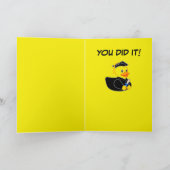 Abschluss mit Rubber Ducky Cartoon Karte (Innenseite)