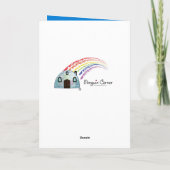 Abschluss mit Rubber Ducky Cartoon Karte (Rückseite)