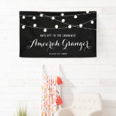 Abschluss mit schwarz-weiß-blauen Lichtern Banner (Insitu)