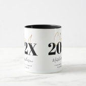 Abschluss mit schwarzem Gold Tasse (Zentrum)