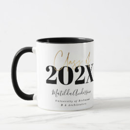 Abschluss mit schwarzem Gold Tasse