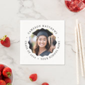 Abschluss mit weißem Foto Serviette (Beispiel)