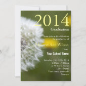 Abschluss mit wunderschönem, weißem Leuchter Einladung (Vorderseite)