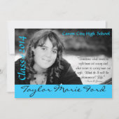 Abschluss-Mitteilung Einladung (Vorderseite)