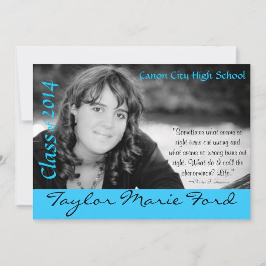 Abschluss-Mitteilung Einladung (Vorderseite)