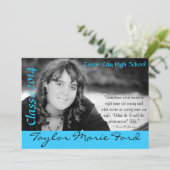 Abschluss-Mitteilung Einladung (Stehend Vorderseite)