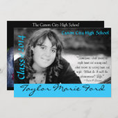 Abschluss-Mitteilung Einladung (Vorne/Hinten)