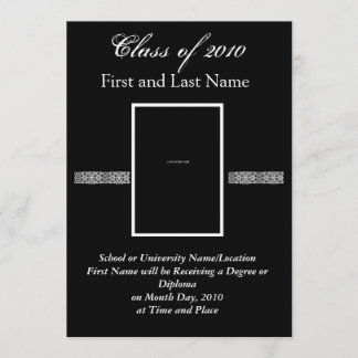 Abschluss-Mitteilung oder Einladung