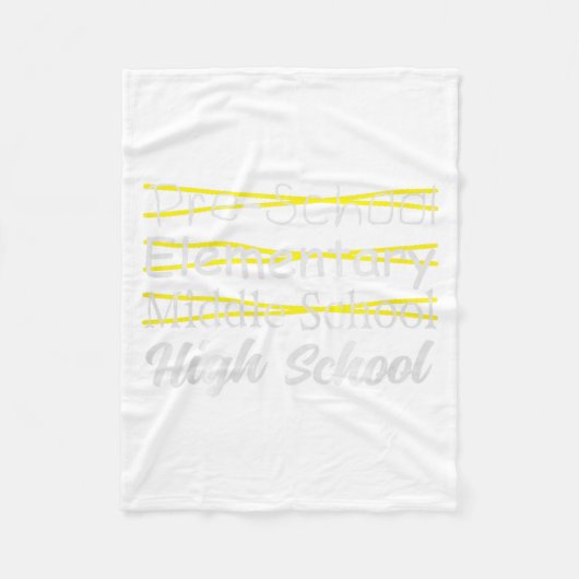 Abschluss Mittelschule Junior-Hochschulabschluss l Fleecedecke (Vorderseite)