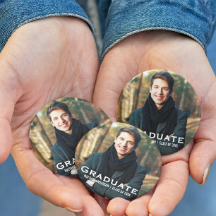 Abschluss Modern Foto Button