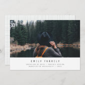 Abschluss modern minimalistisch elegant stilvoll (Vorne/Hinten)