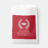 Abschluss Modern Mortarboard Kardinal Red Geschenktütchen (Vorderseite)