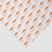 Abschluss Modern Orange Abschlusskappe Tissue-Papi Seidenpapier (Ausschnitt)