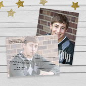 Abschluss Modern Simple Trendy Vielen Dank Postkarte