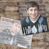 Abschluss Modern Simple Trendy Vielen Dank Postkarte