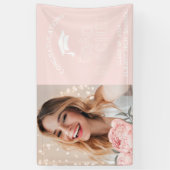 Abschluss Moderne Blumen Absolvent Abschlussfeier Banner (Vertikal)