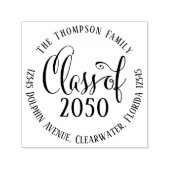 Abschluss Moderne, einfache Rücksendeadresse Permastempel (Design)