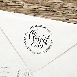 Abschluss Moderne, einfache Rücksendeadresse Permastempel