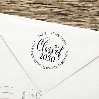 Abschluss Moderne, einfache Rücksendeadresse Permastempel