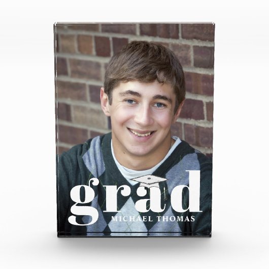 Abschluss Moderne einfache Typografie Fotoblock (Vorderseite)