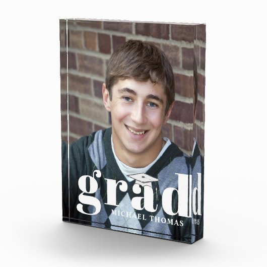 Abschluss Moderne einfache Typografie Fotoblock (Rechts)