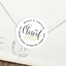 Abschluss Moderne, elegante Skriptklasse Gold