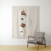 Abschluss Moderne, elegante Typografie, MultiFoto Wandteppich (Beispiel)