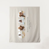 Abschluss Moderne, elegante Typografie, MultiFoto Wandteppich (Vorderseite)