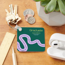 Abschluss Moderne, farbenfrohe Typografie