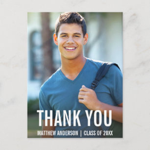 Abschluss Moderne Foto Dankeschön Postkarte BWB