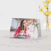 Abschluss Moderne Foto Faltkarte S B Karte (Gelbe Blume)