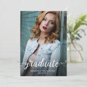 Abschluss Moderne Foto-Skriptankündigung Ankündigung (Stehend Vorderseite)