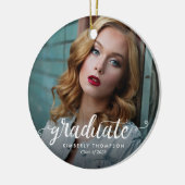 Abschluss Moderne Foto-Skriptankündigung Keramik Ornament (Links)