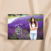 Abschluss Moderne Grad Typografie 2 Foto QR Code Einladung