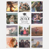 Abschluss Moderne Instagram Chic FotoCollage Fleecedecke (Vorderseite)