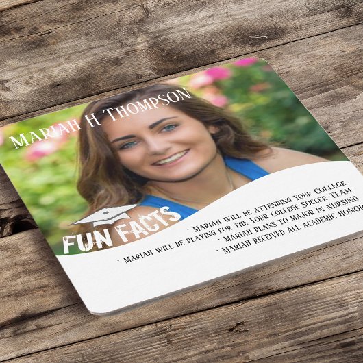 Abschluss Moderne Minimalistische Mortarboard Fun  Rechteckiger Pappuntersetzer