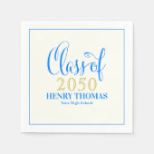 Abschluss Moderne Minimalistische Skriptklasse Bla Serviette (Vorderseite)