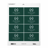 Abschluss Moderne Mortarboard Classic Dunkelgrün (Vorne)
