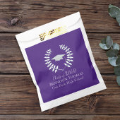 Abschluss Moderne Mortarboard Klassisch Lila Geschenktütchen