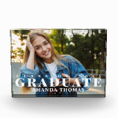 Abschluss Moderne Typografie Einfach Fotoblock (Vorderseite)