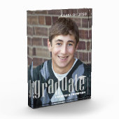 Abschluss Moderne Typografie Einfach Fotoblock (Links)